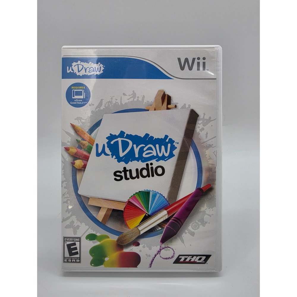 uDraw Studio Nintendo Wii THQ Video Game CIB Complete with Manual